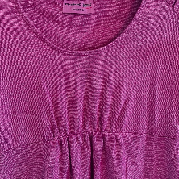 Michael Stars Maternity Top | Purple Shimmer - Picture 4 of 6